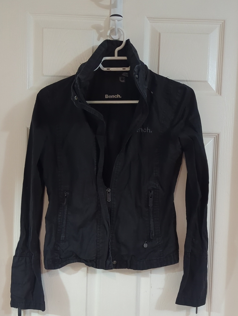 Bench Black Lightweight Utility Jacket with Zip Pockets